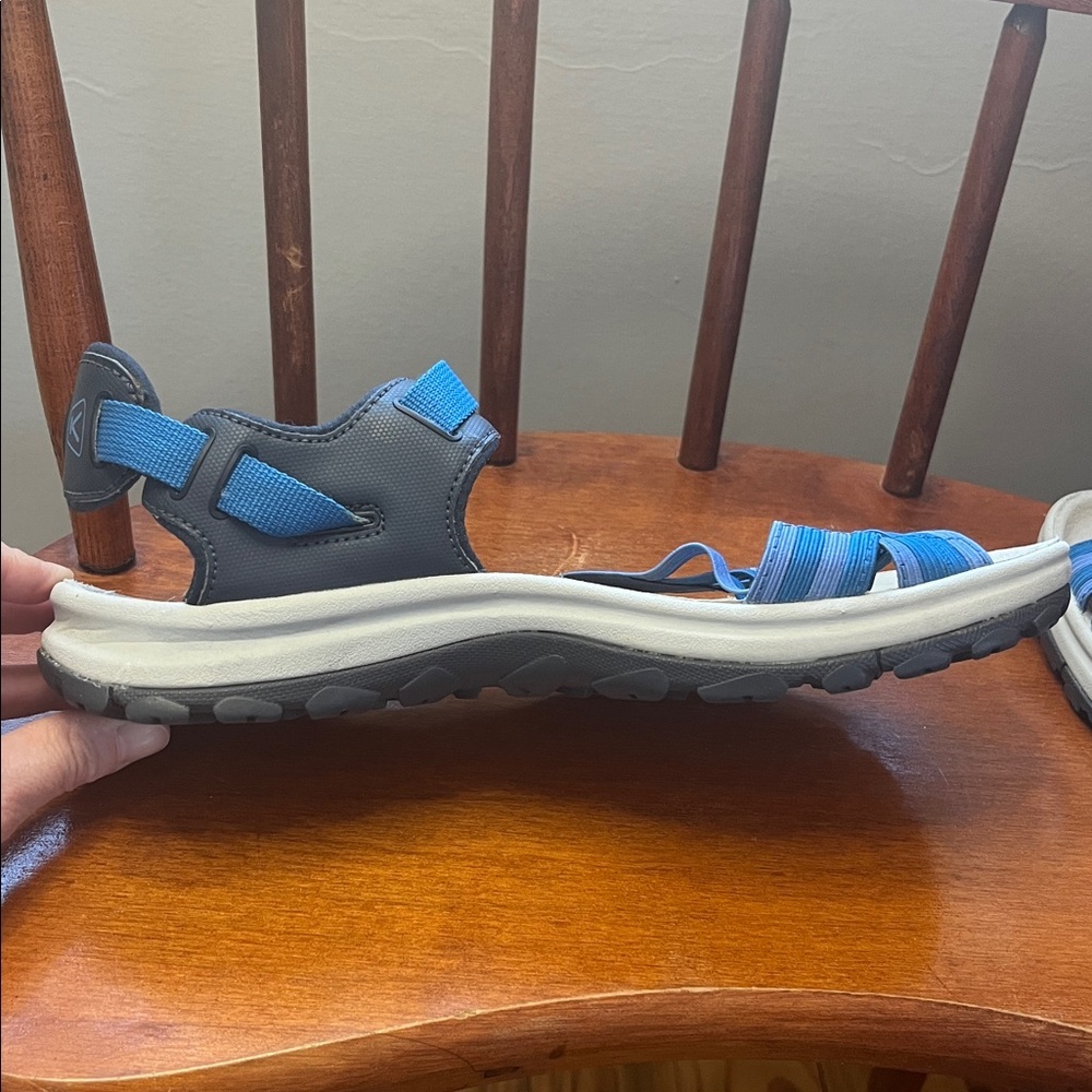KEEN Women's Terradora II Strappy Open Toe Sandals in Navy/Mykonos Blue Size 8 - Picture 8 of 13